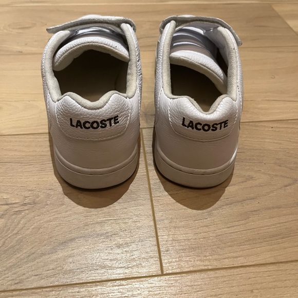 Lacoste casual Velcro white sneakers - Picture 3 of 4